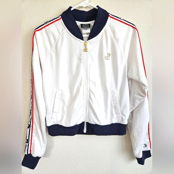 New Champion Logo Track Jacket, Size Small - Picture 1 of 8